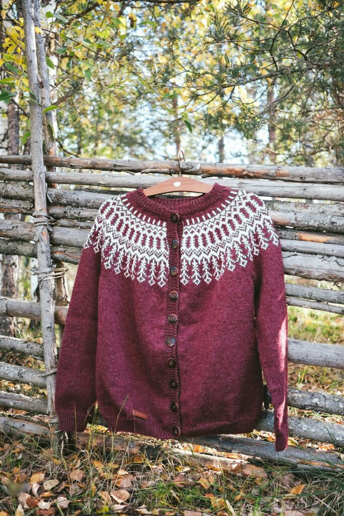 Cardigan Oversize Rosso Scuro